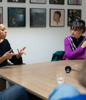 Lisette Lombé et Myriam Leroy © Elodie Meunier - WBI 