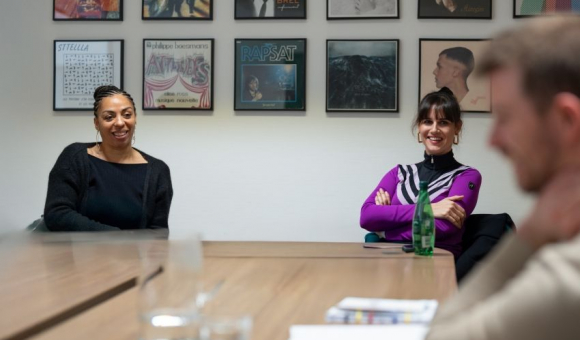 Lisette Lombé et Myriam Leroy © Elodie Meunier - WBI Lisette Lombé et Myriam Leroy © Elodie Meunier - WBI